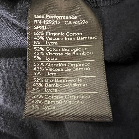 Tasc Performance Womens Navy Blue Tie Front T Shirt Dress Activewear size Small - Picture 9 of 11